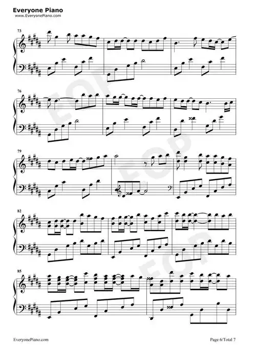 吹梦到西洲-被天使吻过的嗓音让人怦然心动五线谱预览6-钢琴谱文件