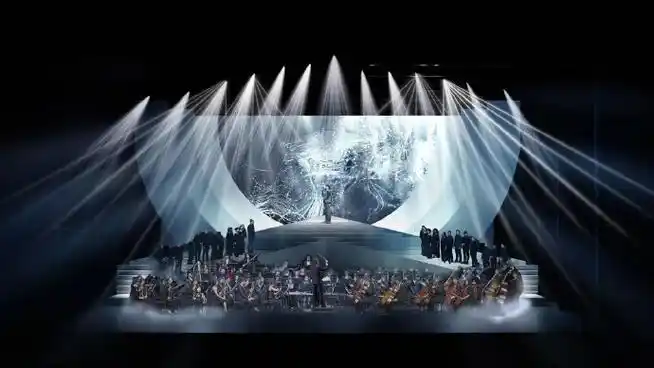 下#乐入长安音乐剧主题作品音乐会#的舞台设计稿~图中只是一小部分哦!