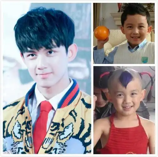 吴磊吴磊弟弟小时候脸圆圆的好可爱,现在张开了帅气满分!