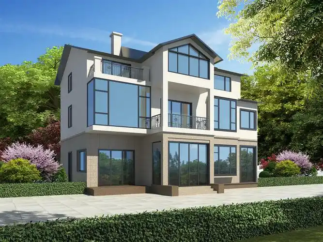 室外效果图-别墅外立面-鸟瞰|空间|建筑设计|诗诗小仙女 - 原创作品