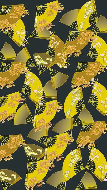 扇子底纹h5背景