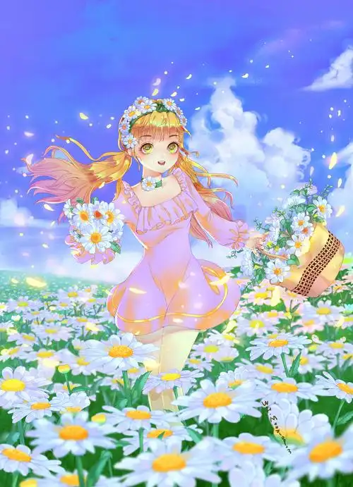 花中小精灵|插画|创作习作|梅酱520 - 原创作品 - 站酷 (zcool)