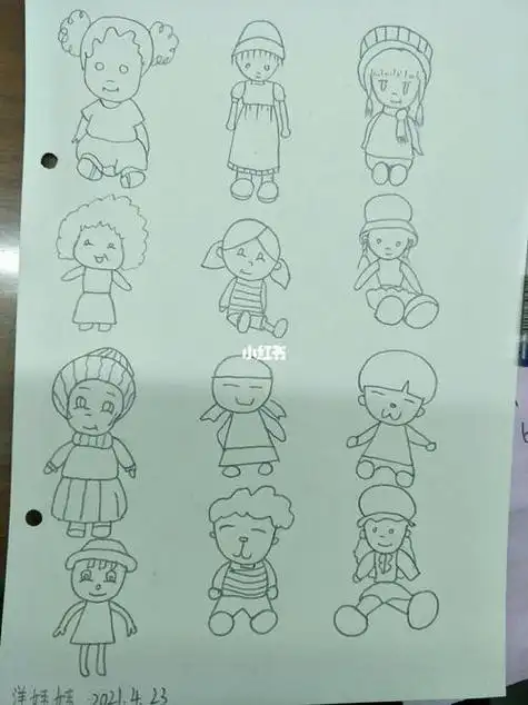 洋娃娃简笔画洋娃娃简笔画图片