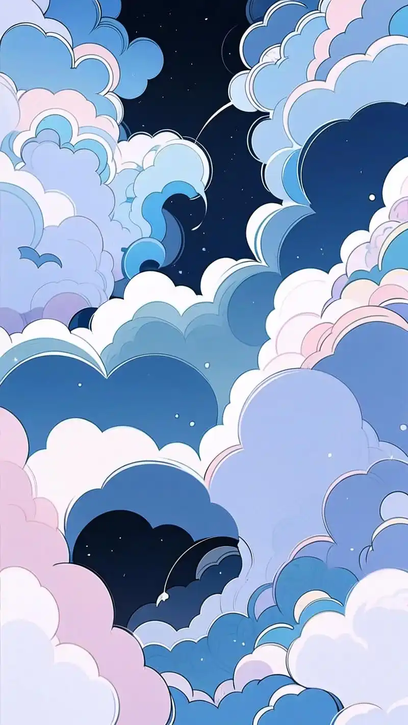可爱梦幻云朵背景图,少女心爆棚💕 哇哦,这些可爱梦幻的云朵背景图