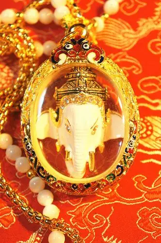 泰国佛牌 龙普本大师伏虎罗汉象头神佛牌 象神佛牌招财镇宅辟邪