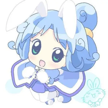 展开全部 是动画片《双子星公主》中的主角之一莲音,该图为q版