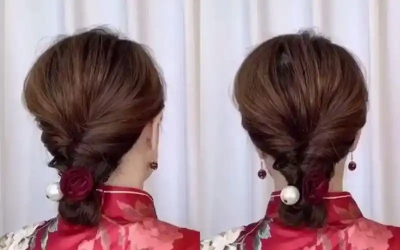 编发发型教程,喜欢穿旗袍的看过来,学会的给我点个
