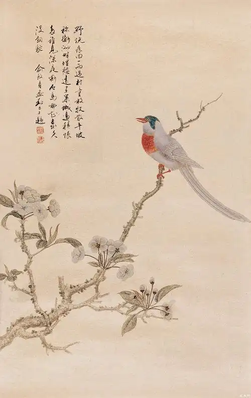 俞致贞工笔花鸟欣赏(五)