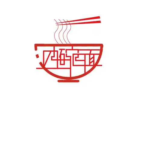 四碗面的logo设计
