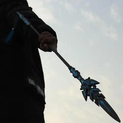 蓝银霸王抢超大号斗罗大陆唐三武魂cosplay道具模型 22cm蓝银霸王枪
