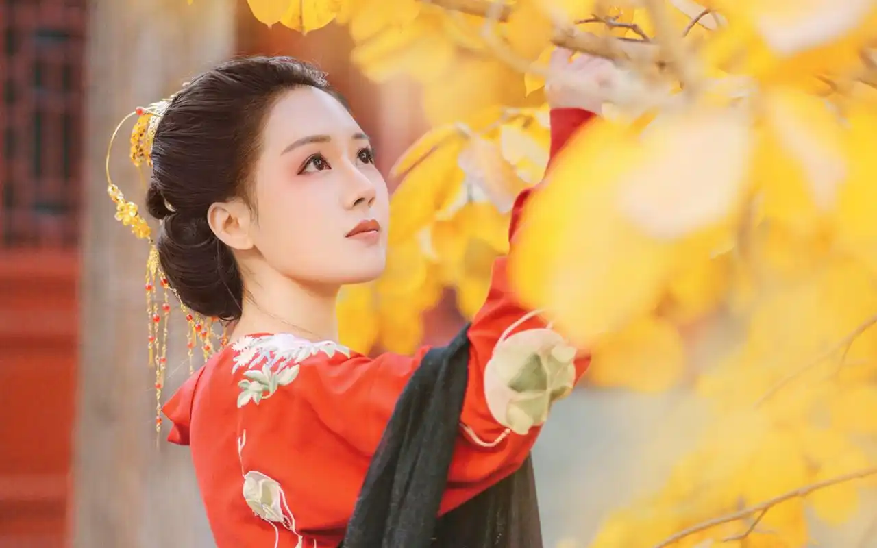 古风汉服美女气质养眼写真图片桌面壁纸高清大图预览1920x1200_美女