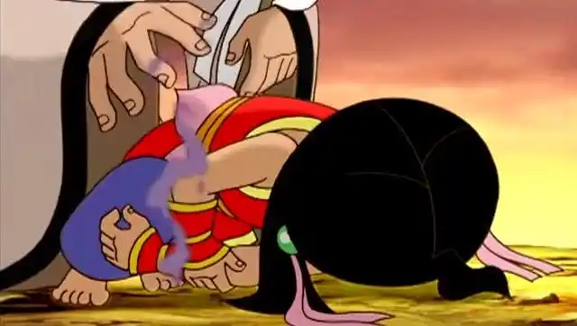 哪吒被石矶附身,自己的师傅太乙真人都被一巴掌扇走