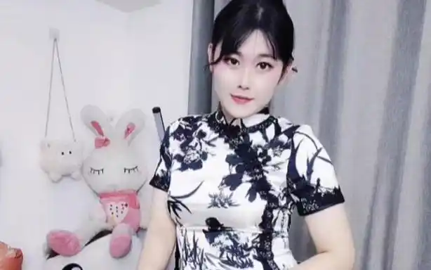 【水水】女装大佬 灰丝旗袍