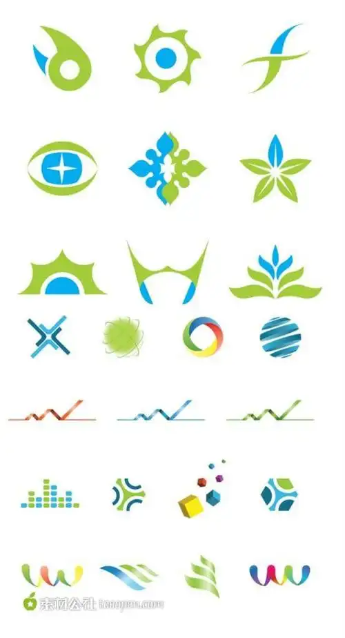 创意图案标志矢量素材