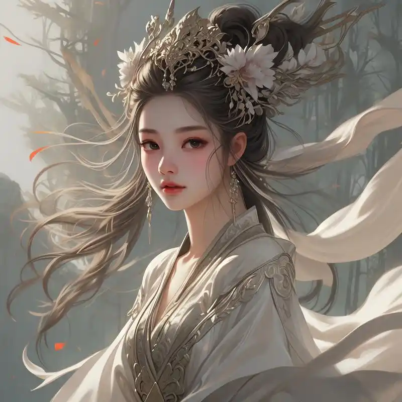 02古风九尾狐女子头像94 探索古风的魅力,融入神秘的九尾狐元素