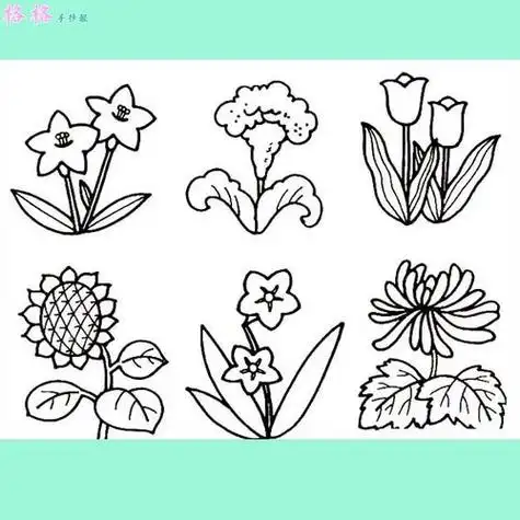 花的简笔画图片大全集花的画法简单又漂亮