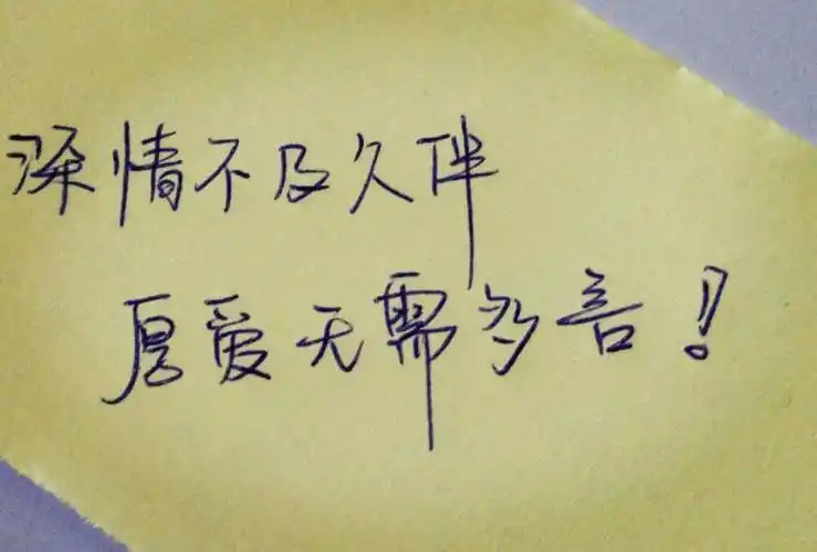 深情不及久伴手写文字控