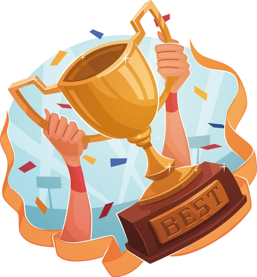卡通颁奖奖杯-wexmz-图片