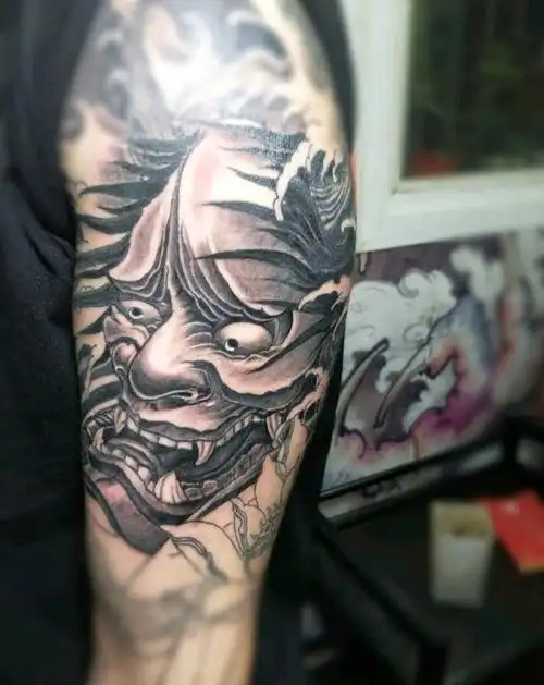 般若艺伎花臂纹身图片_手臂纹身图案(2)_湖南省长沙市纹身店-纹宗堂