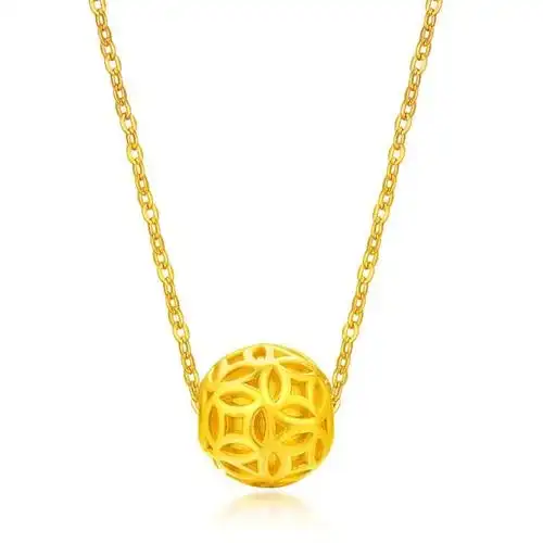 黄金吊坠太好看了,有的小巧可爱精致迷人,有的外形轮廓圆润端庄典雅