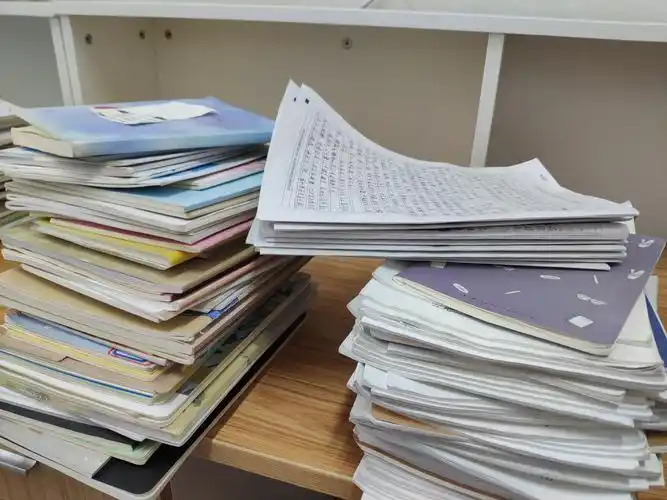 收上来的放假作业