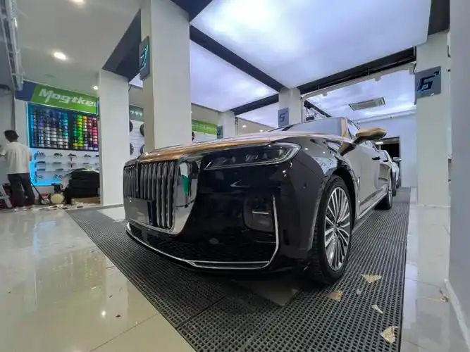 改色膜|红旗h9黑色拼超亮琉璃金_红旗h9车友圈_懂车帝