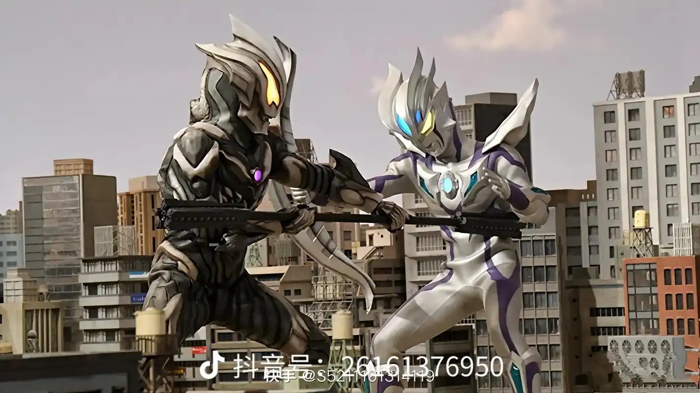 赛罗奥特曼和贝利亚奥特曼的帅气照片 - 抖音