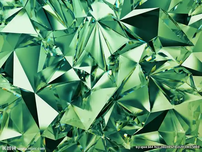 水晶绿宝石背景