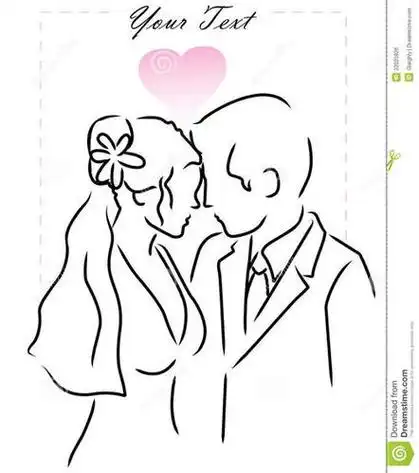 简单的婚礼简笔画