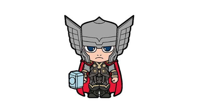 雷神的简单画法 - 简笔画 - 懂得