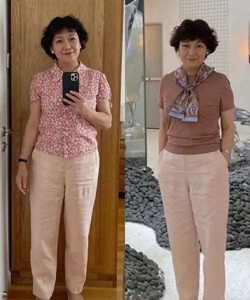 50岁矮个女人无论穿什么上衣,夏季配这四款下装,舒适优雅又气质|矮个