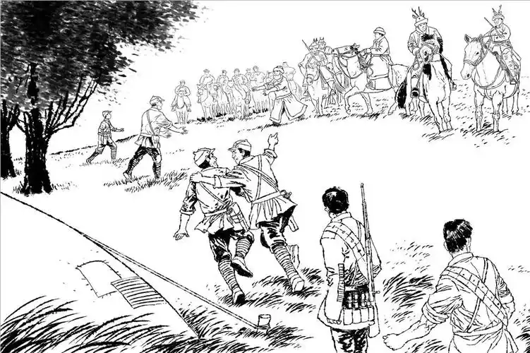 抗联写实抗战连环画,红色革命连环画,写实抗日连环画