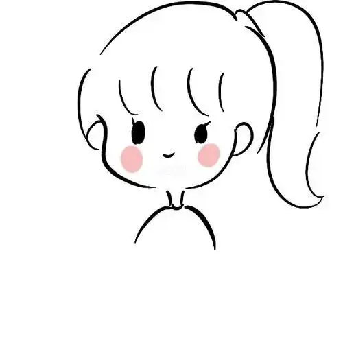 超可爱的闺蜜女生姐妹简笔画萌爆啦简笔画图片女孩简笔画  女生女孩