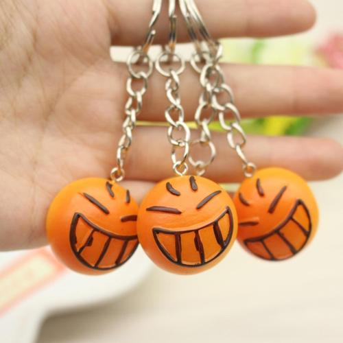 笑脸汉堡钥匙扣挂件汽车钥匙链圈简约个性创意礼物