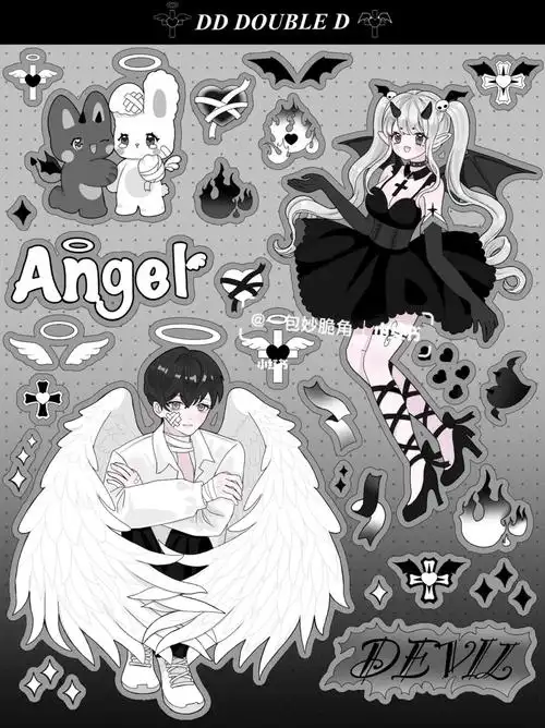 约稿展示恶魔与天使