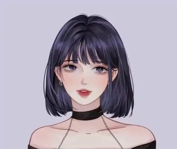 温柔的短发动漫女头