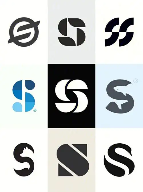 灵感61字母s的logo设计