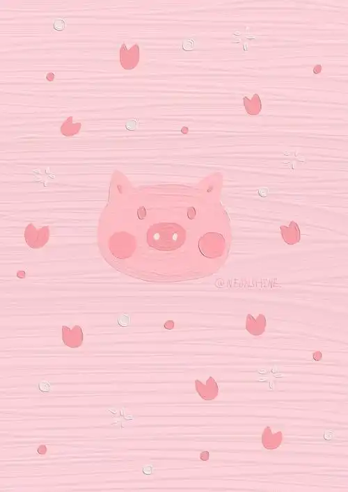 油画质感壁纸artset 高清壁纸 可爱简约 纯色壁纸插画手绘转载:vb小崔