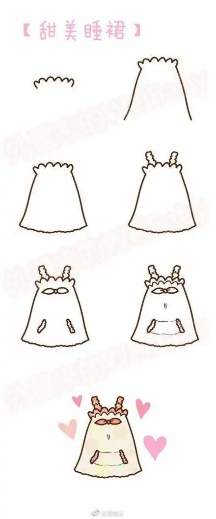 衣服简笔画女士棉衣画法穿着类女孩子头像简笔画 女生 第1页儿童简笔