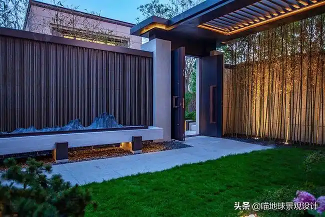 100款漂亮的院子围墙设计(庭院围墙景观设计图片)