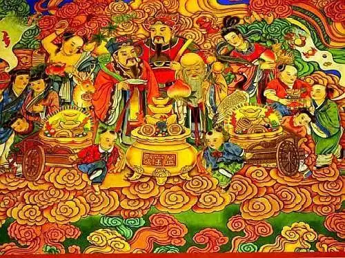 正月初五迎五路财神人旺财旺事业旺