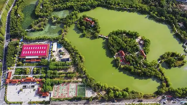 秋天,高台月牙湖公园美到不敢相信眼睛!