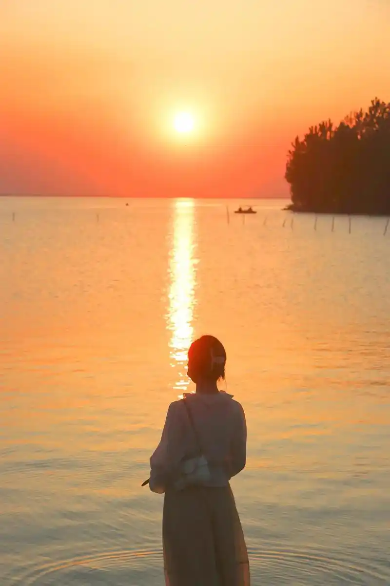 找一张最温柔的照片,来配这首炽热的歌#日落归山海 - 抖音