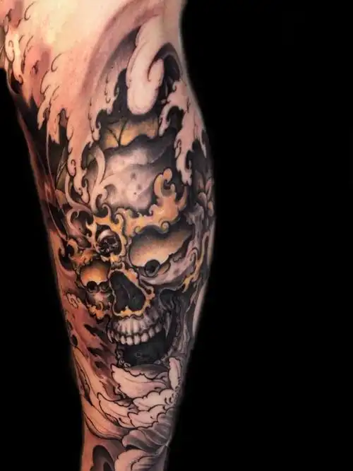 嘎巴拉 _纹身图案手稿图片_阿明的纹身作品集