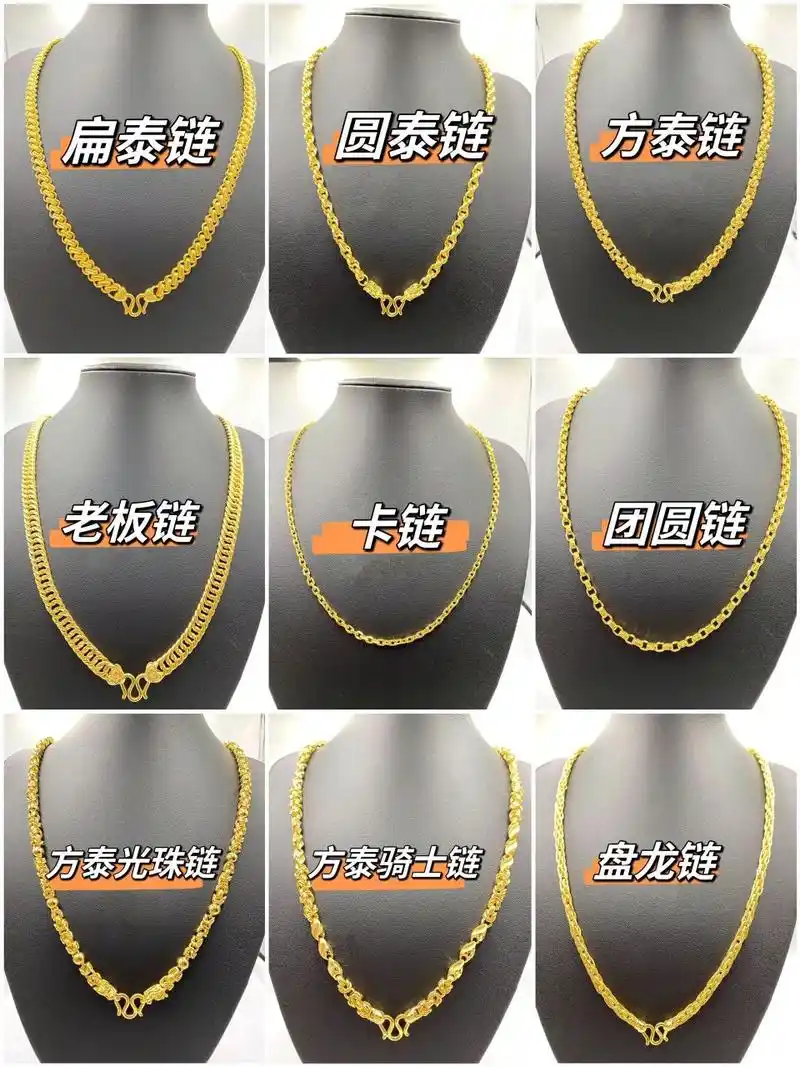男士黄金项链款式已经整理好了|霸气十足 好看的又霸气的男士项链给