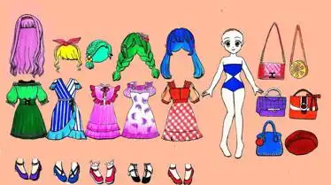 迪士尼剪纸手工小朋友最喜欢的服饰及配件益智换装游戏