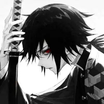 帝江:黑白红眼动漫颓废男头/终于为那一身江南烟雨覆了天下