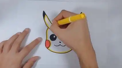 简笔画:今天我们来画可爱的皮卡丘