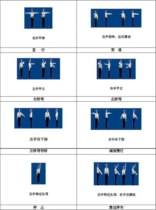 交警新手势