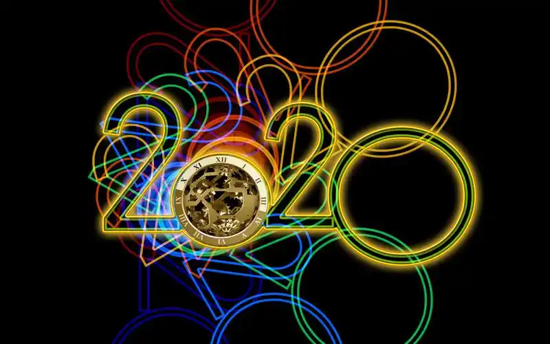 2020创意个性艺术字高清图片桌面壁纸